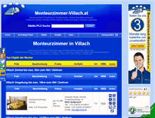 Tablet Screenshot of monteurzimmer-villach.at